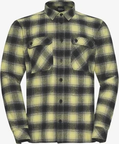 Jack Wolfskin Baja Flannel Hemd langarm check/lemon ice (Herren)