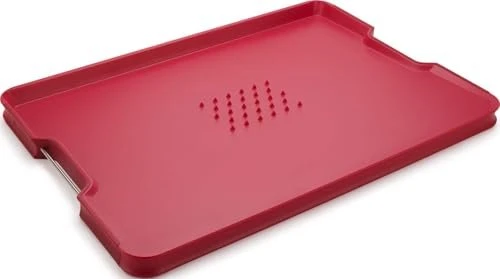 Joseph Joseph Cut&Carve Plus Multifunktions-Schneidbrett XL rot