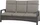 Siena Garden Corido Loungecouch 3-Sitzer charcoal grey (H16676)