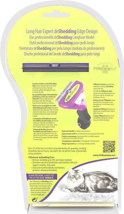 FURminator deShedding Tool für große Katzen mit langem Fell, Version 1