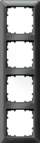 Siemens DELTA line Rahmen 4-Fach, 293x80mm, carbonmetallic
