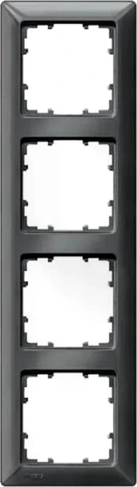 Siemens DELTA line Rahmen 4-Fach, 293x80mm, carbonmetallic