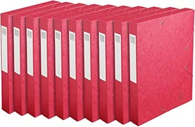 Exacompta Cartobox Archivbox 40mm, A4, rot, 10er-Pack