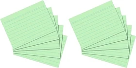Herlitz Karteikarten, A6, liniert, grün, 100 Blatt