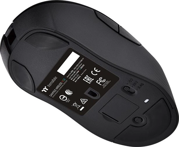 Thermaltake Damysus Wireless RGB Ergonomic Gaming Mouse, schwarz, USB/Bluetooth