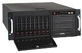 Supermicro SuperChassis 743TQ-865B, grau/schwarz, 4HE, 1x 865W
