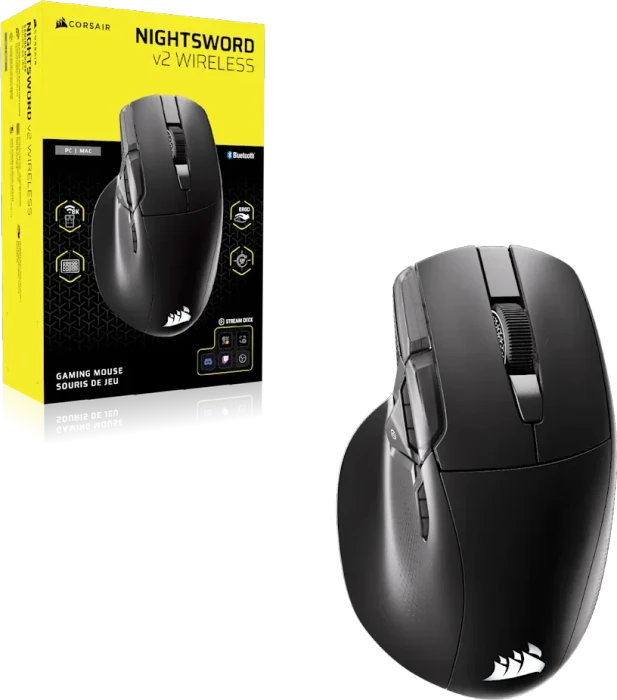 Corsair Nightsword v2 Wireless, USB/Bluetooth