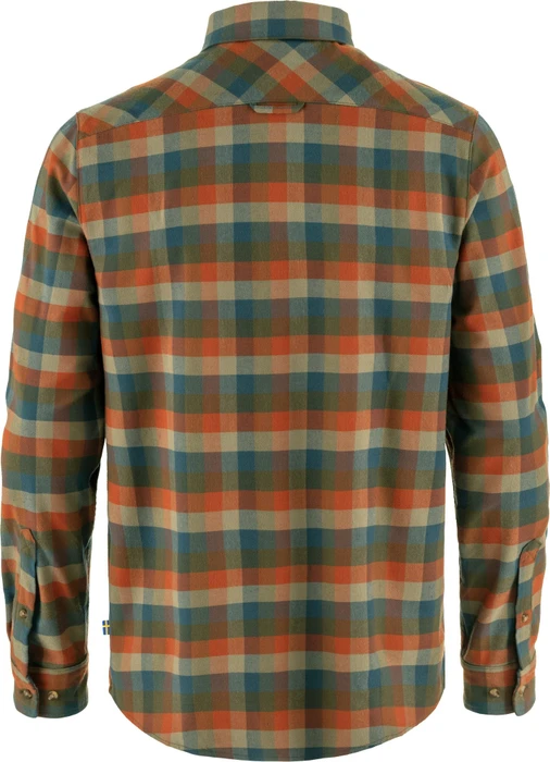 Fjällräven Lappland Stretch Flannel Hemd langarm laurel green/autumn leaf (Herren)