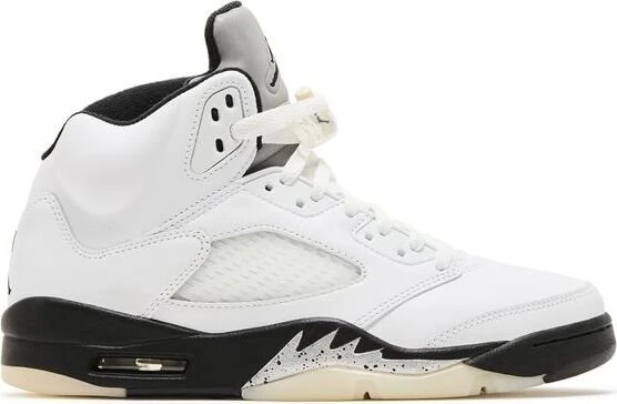 Nike Air Jordan 5 Retro white/sail/metallic silver/black (Herren)