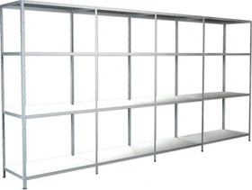 Schulte Lagertechnik PowerMAX Schwerlastregal 380x180x50cm weiß