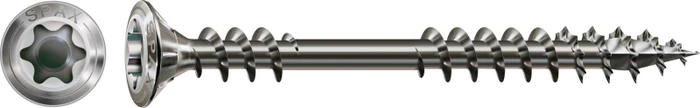 Spax Edelstahl rostfrei A2 4CUT T-STAR plus T20 Fassadenschraube, 4.5x43mm, 200 Stück