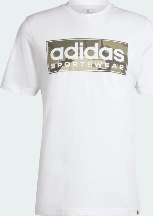 adidas Camo Linear Graphic T-Shirt kurzarm weiß (Herren)