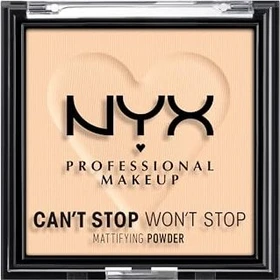 NYX Can't Stop Won't Stop Mattifying Powder Light 02, 6g