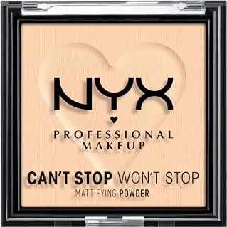NYX Can't Stop Won't Stop Mattifying Powder Light 02, 6g