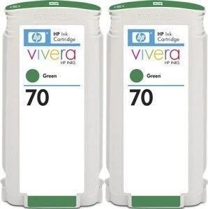 HP Tinte 70 grün, 2er-Pack