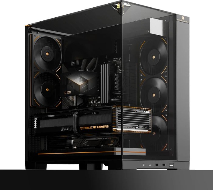 Thermalright A70 Black, schwarz, Glasfenster