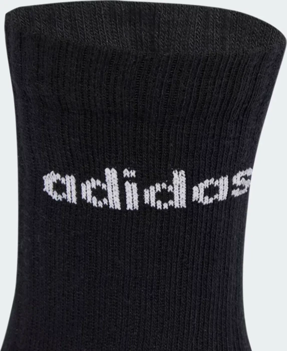 adidas Linear Crew Cushioned Socken schwarz/weiß, 6 Paare