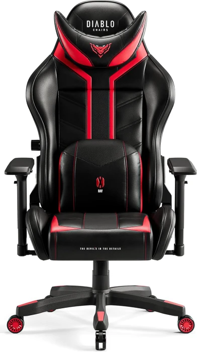 Diablo Chairs X-Ray 2.0 Normal Gamingstuhl, schwarz/rot