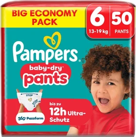 Pampers Baby-Dry pants Gr.6 Einwegwindel, 13-19kg, 50 Stück