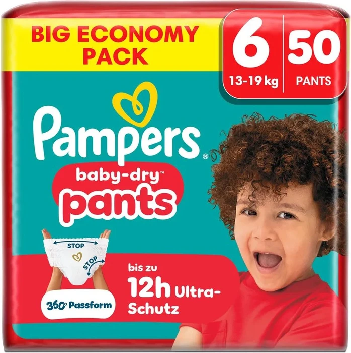 Pampers Baby-Dry pants Gr.6 Einwegwindel, 13-19kg, 50 Stück