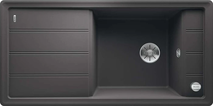 Blanco Faron XL 6 S InFino Einbau Becken reversibel mit Ablauffernbedienung felsgrau