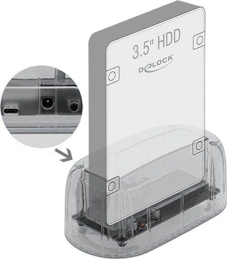 DeLOCK Dockingstation SATA 6Gb/s, USB-C 3.0