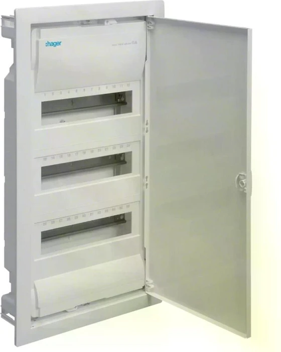 Hager volta.energie Kleinverteiler mit Stahlblechtür 3-reihig Quickconnect