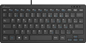 MediaRange Kompakt-Tastatur, schwarz, USB, DE (MROS112)