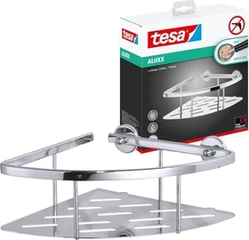 tesa Aluxx Eckduschkorb inkl. Klebelösung chrom