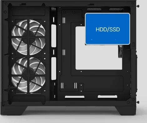 Zalman D30 Black, Glasfenster