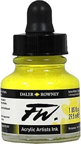 Daler Rowney FW Acrylic Ink lemon yellow, 29.5ml