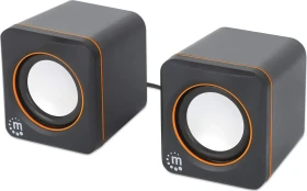 Manhattan 2600 Serie Lautsprechersystem USB-C/A schwarz/orange