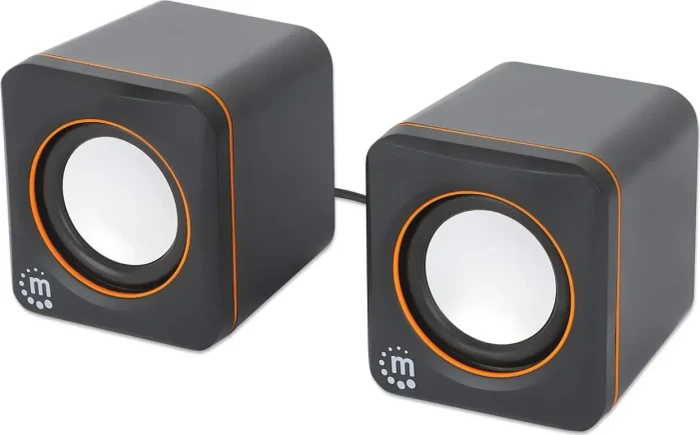 Manhattan 2600 Serie Lautsprechersystem USB-C/A schwarz/orange