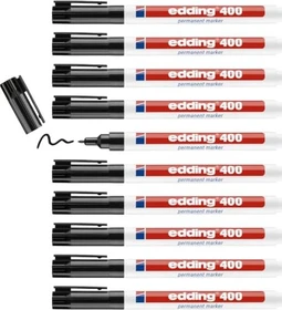 edding 400 Permanentmarker schwarz, 10er-Pack