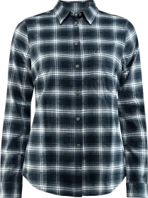 Fjällräven Övik Flannel Hemd langarm dark navy (Damen)