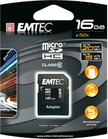 Emtec R20/W15 16GB Kit, Class 10 (EKMSDM16G150XHC)