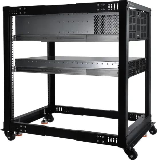 Alphacool ES 19" Open Frame Serverrack 15HE, tiefenvariabel, 1105mm tief