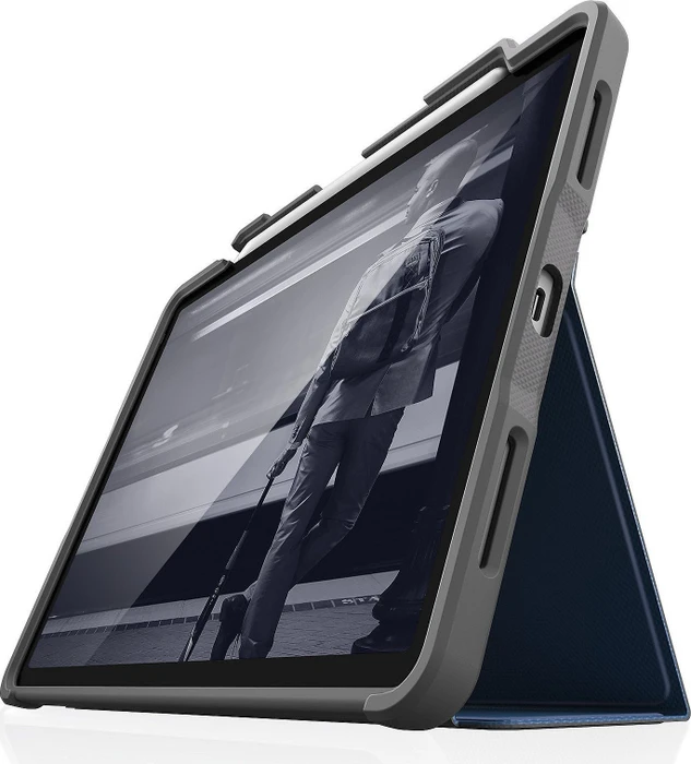 STM Dux Plus dunkelblau/transparent, iPad Pro 12.9" 3rd gen