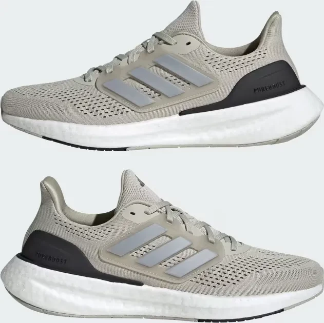 adidas Pureboost 23 putty grey/silver metallic/core black (Herren)