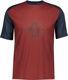 Scott Defined Merino Trikot kurzarm midnight blue/rust red (Herren)