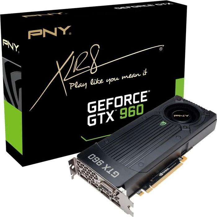 PNY GeForce GTX 960, 2GB GDDR5, DVI, HDMI, 3x DP