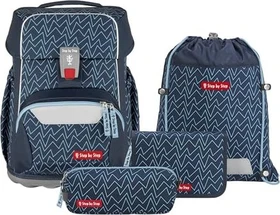 Step by Step Basis Blue Lines Schultaschen-Set, 4-tlg.
