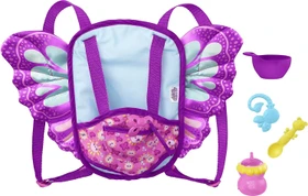 Mattel My Garden Baby Schmetterlings-Flügel Babytragesitz und Wechseltasche