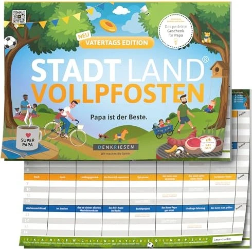 Stadt Land Vollpfosten - Vatertags Edition - Papa ist der Beste