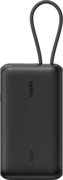 Belkin UltraCharge Powerbank mit integriertem Kabel (20 cm) 10K schwarz