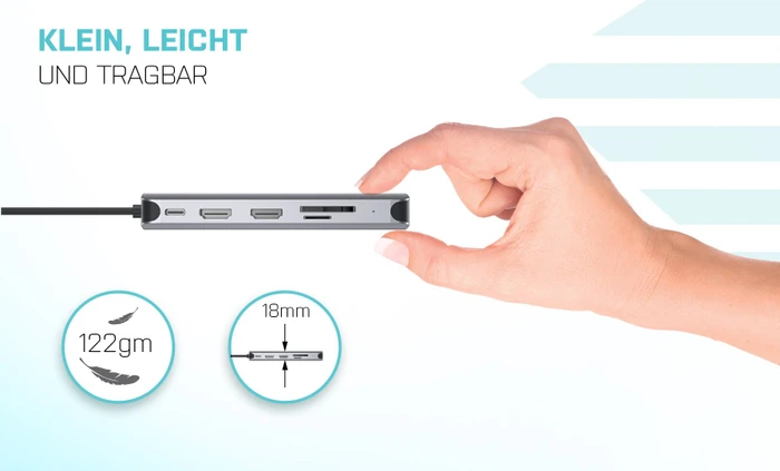 i-tec USB-C Metal Nano Dock, USB-C 3.0 [Stecker]