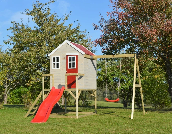 Wendi Toys Spielhaus Elefant mit Rutsche und Schaukel