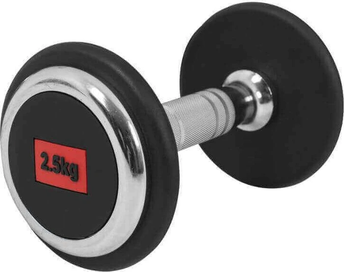 Gorilla Sports Profi Gummi Kurzhantel 2.5kg