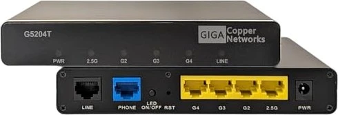 Giga Copper G4202T InHome, Ethernet über Telefonleitung, RJ-45 G.hn, 2x RJ-45