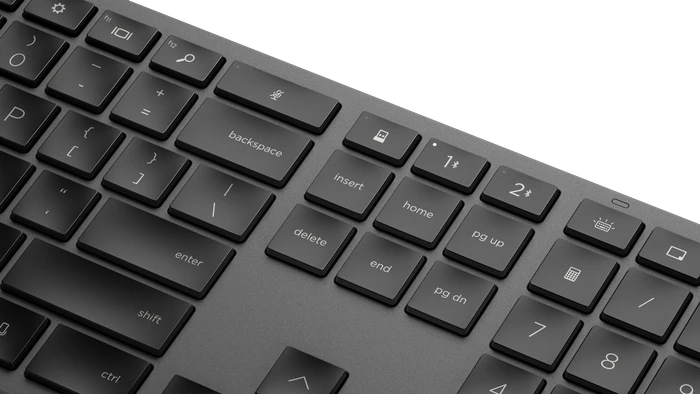 HP 975 Dual-Mode Wireless Keyboard, schwarz, USB/Bluetooth, DE